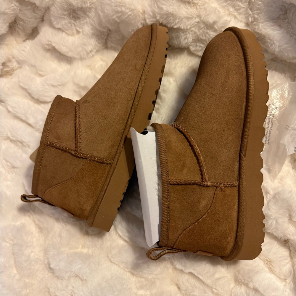 UGG Tan Suede Boots - Picture 2 of 4